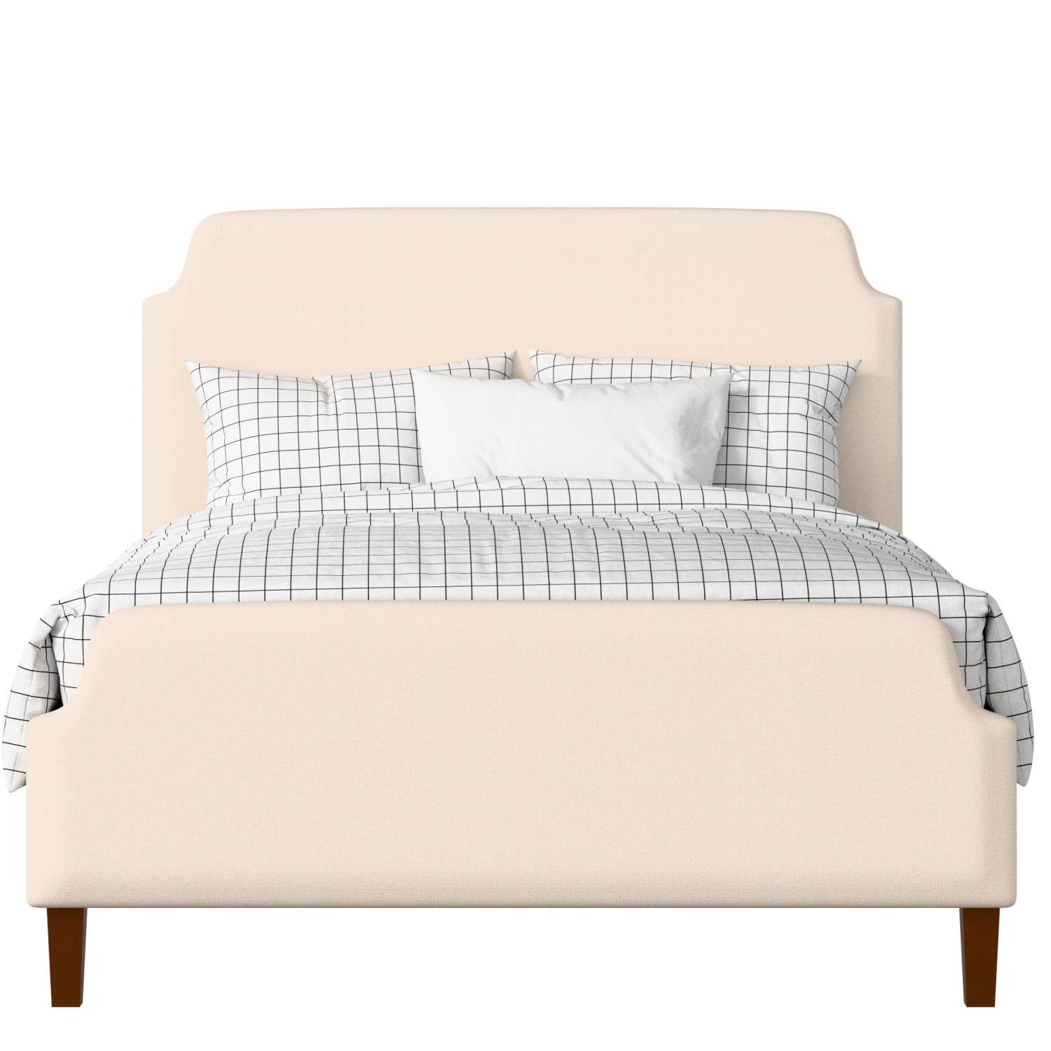 Charing upholstered bed in Silver fabric
