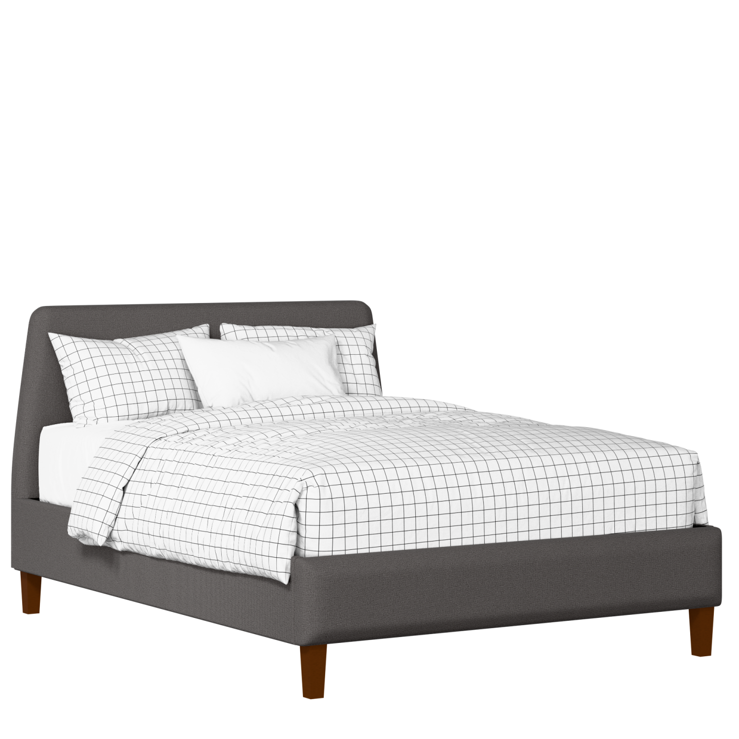 Hanwell Slim upholstered bed in iron fabric