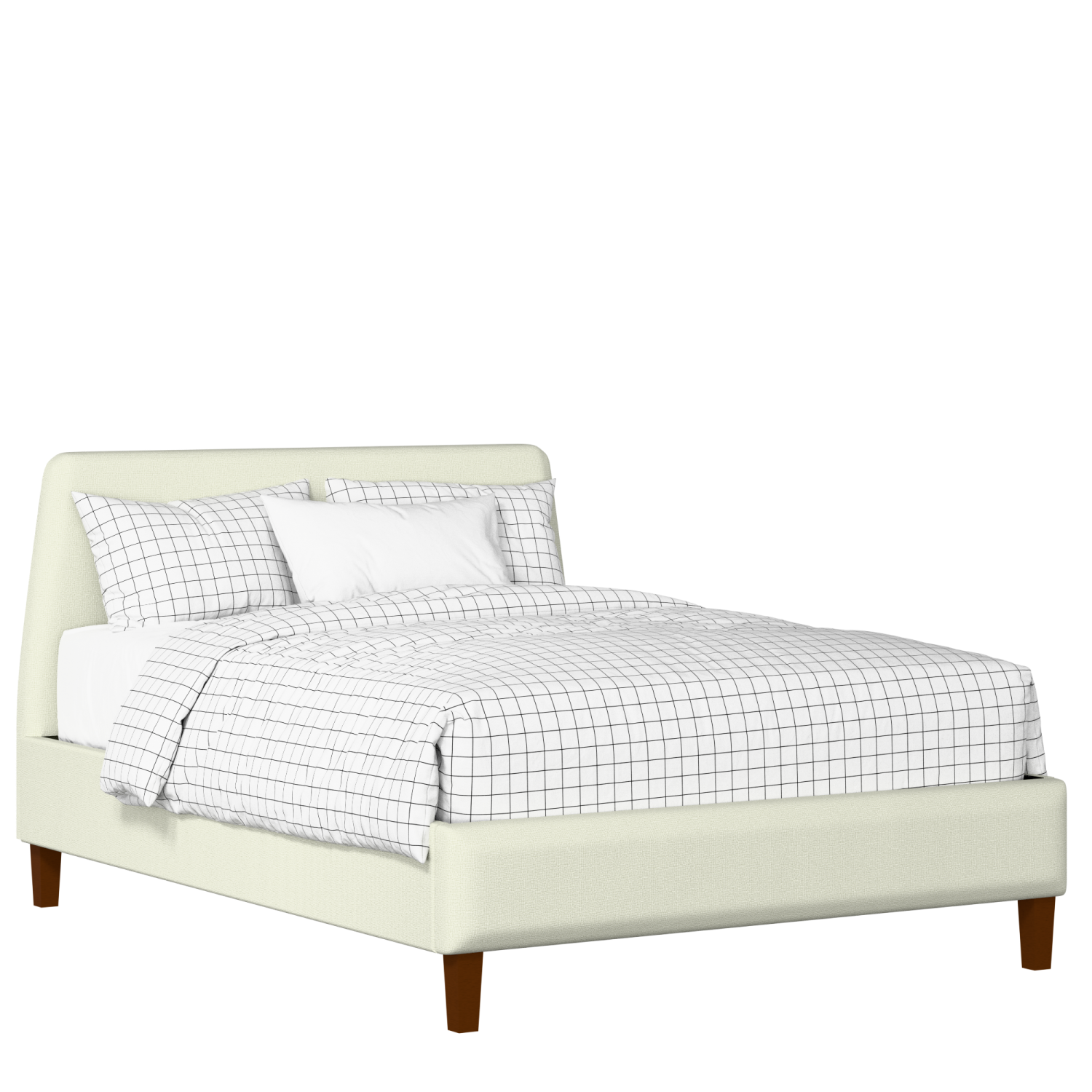Hanwell Slim upholstered bed in mineral fabric