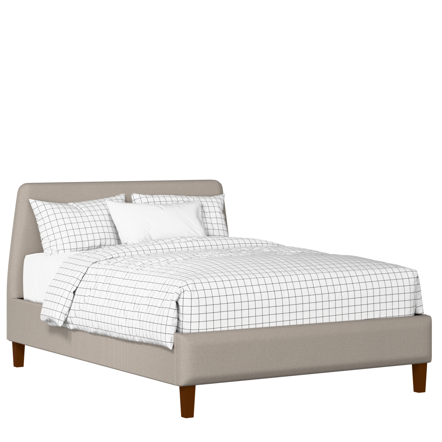 Hanwell Slim upholstered bed in storm grey fabric