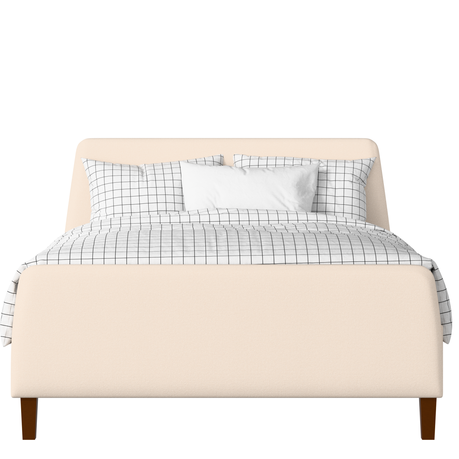 Hanwell upholstered bed in Silver fabric