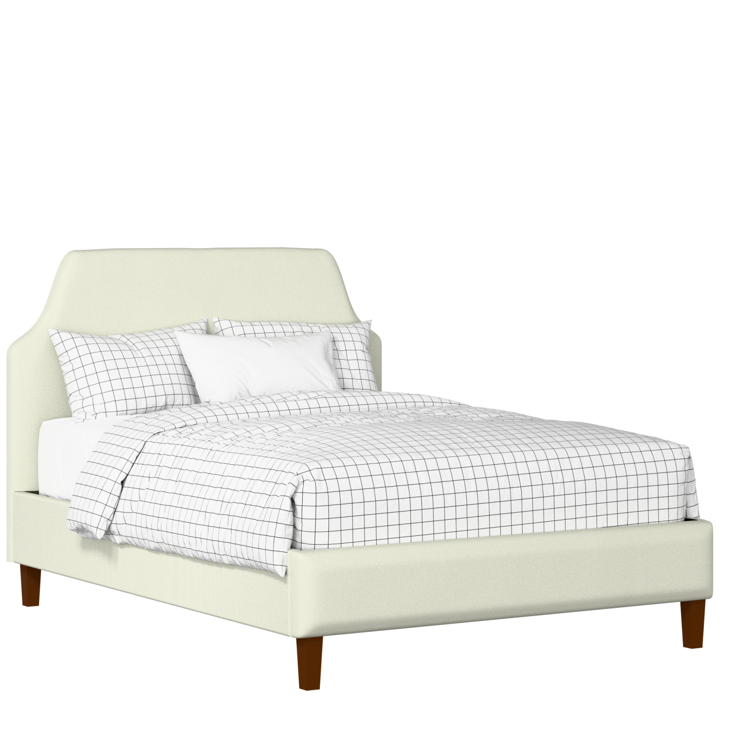 Henley upholstered bed in mineral fabric