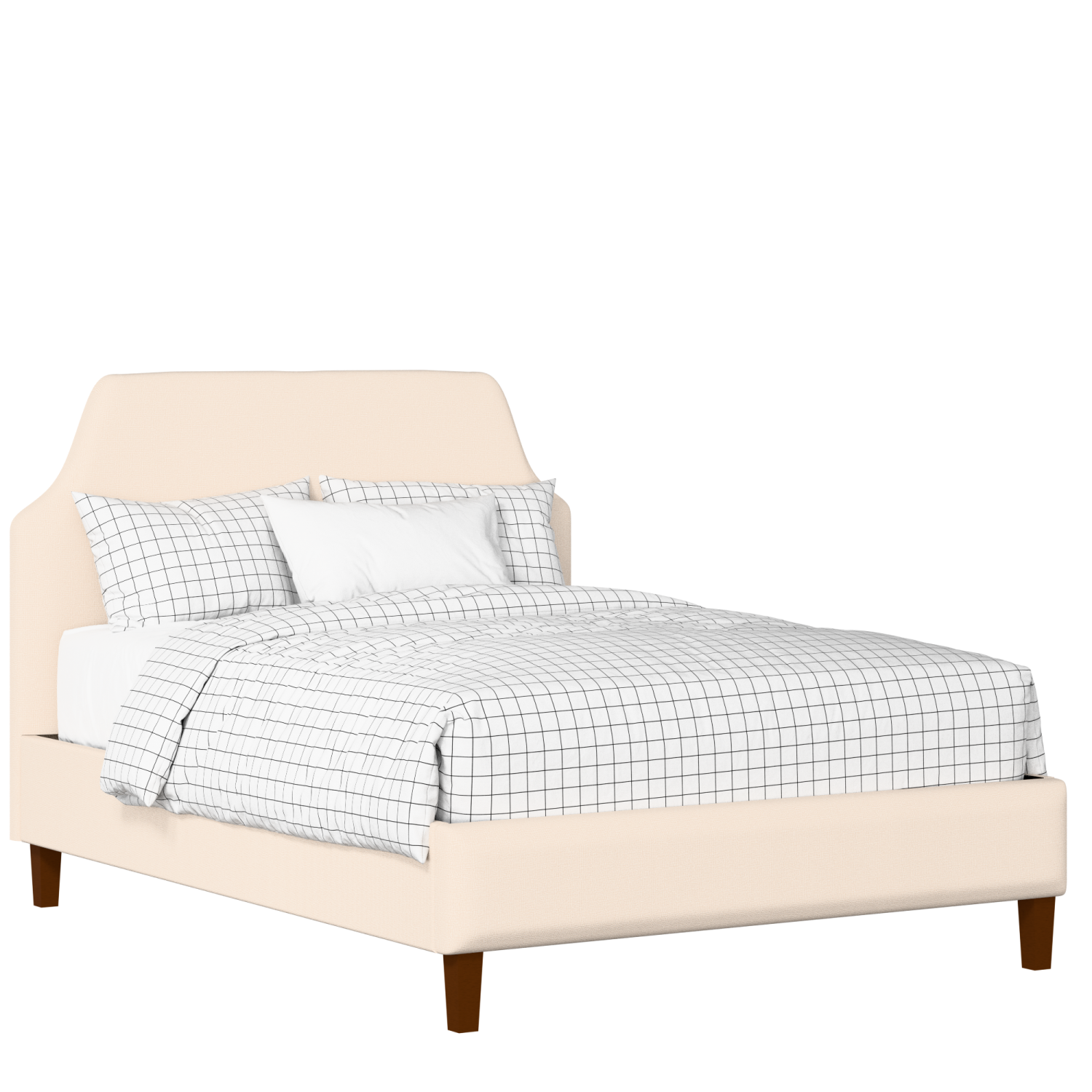 Henley upholstered bed in Silver fabric with Juno mattress