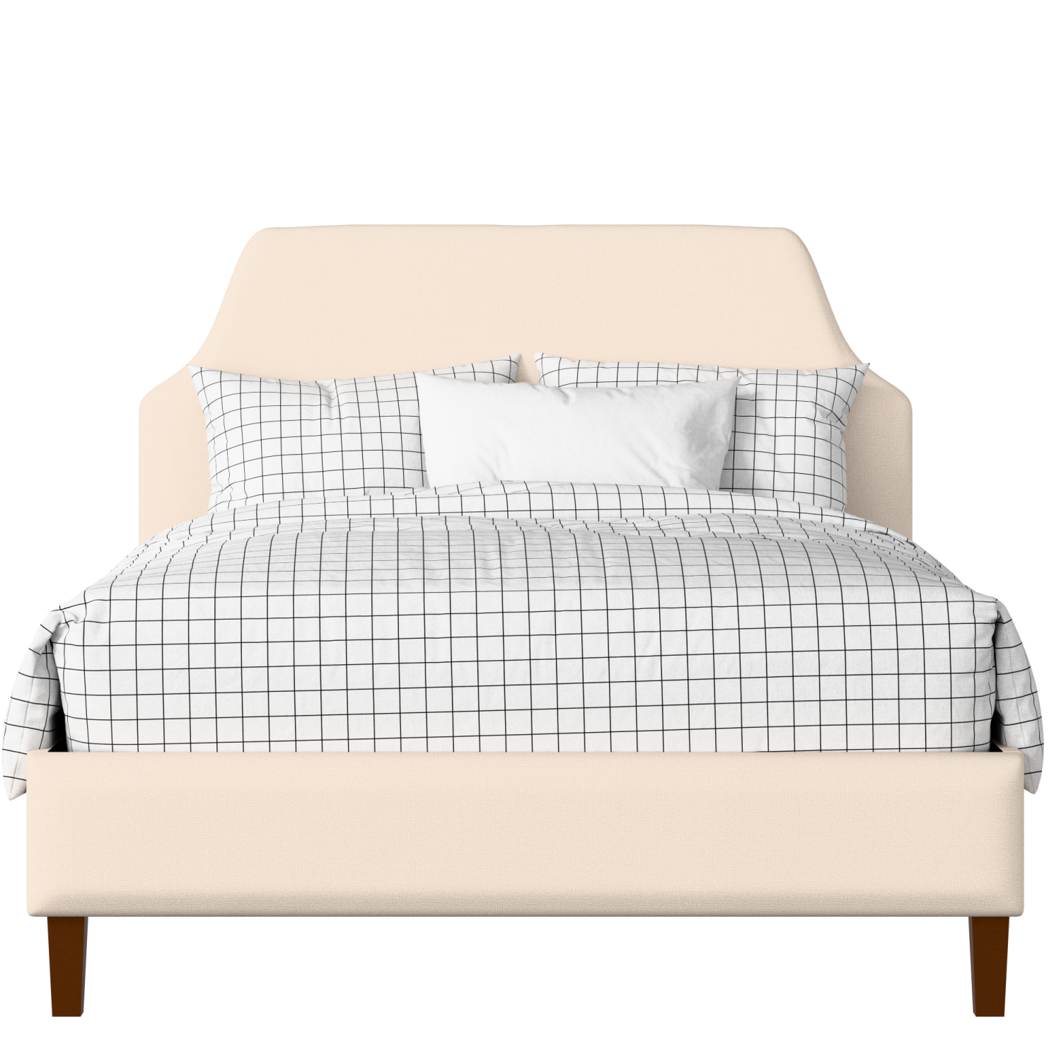 Henley upholstered bed in Silver fabric