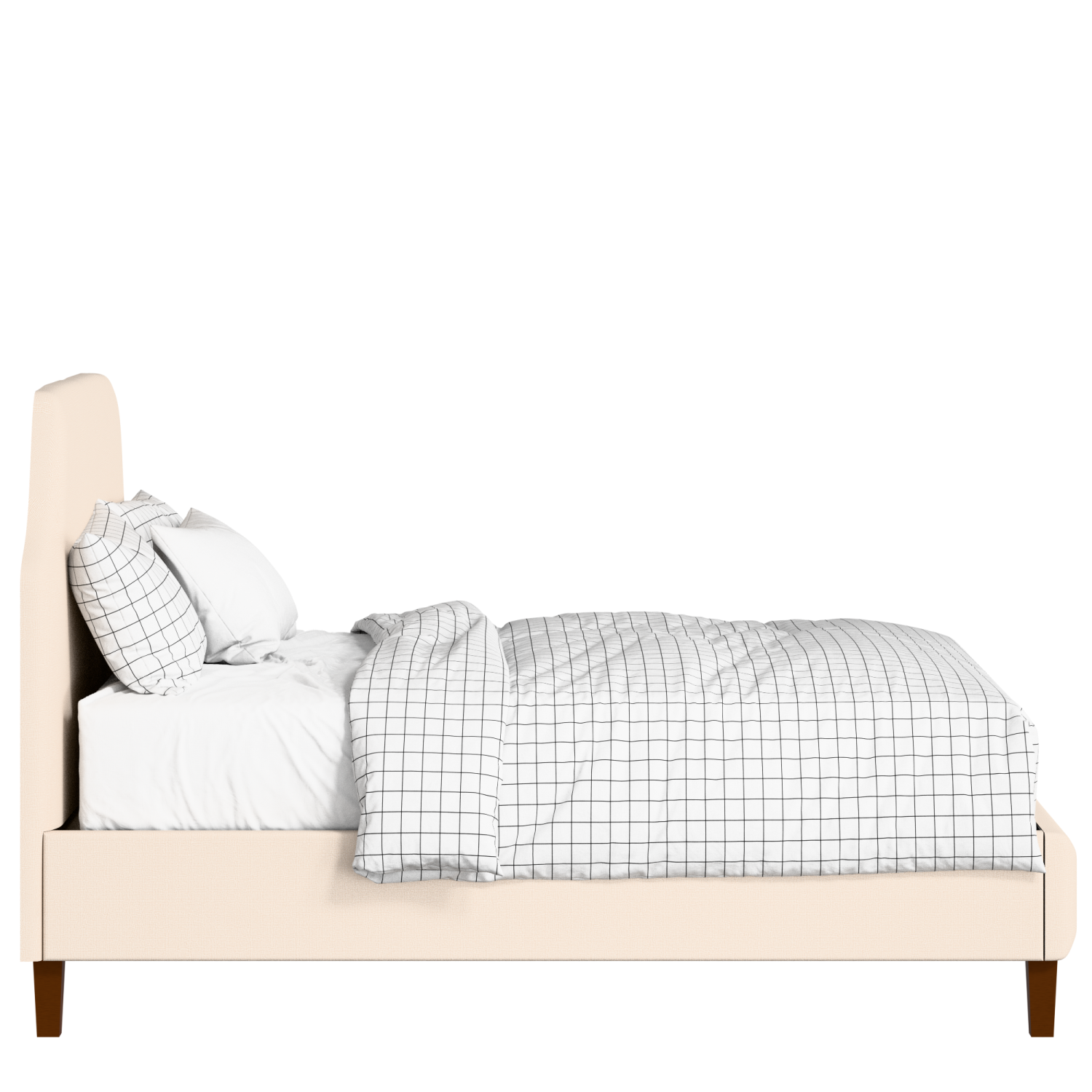 Henley upholstered bed in Silver fabric with Juno mattress