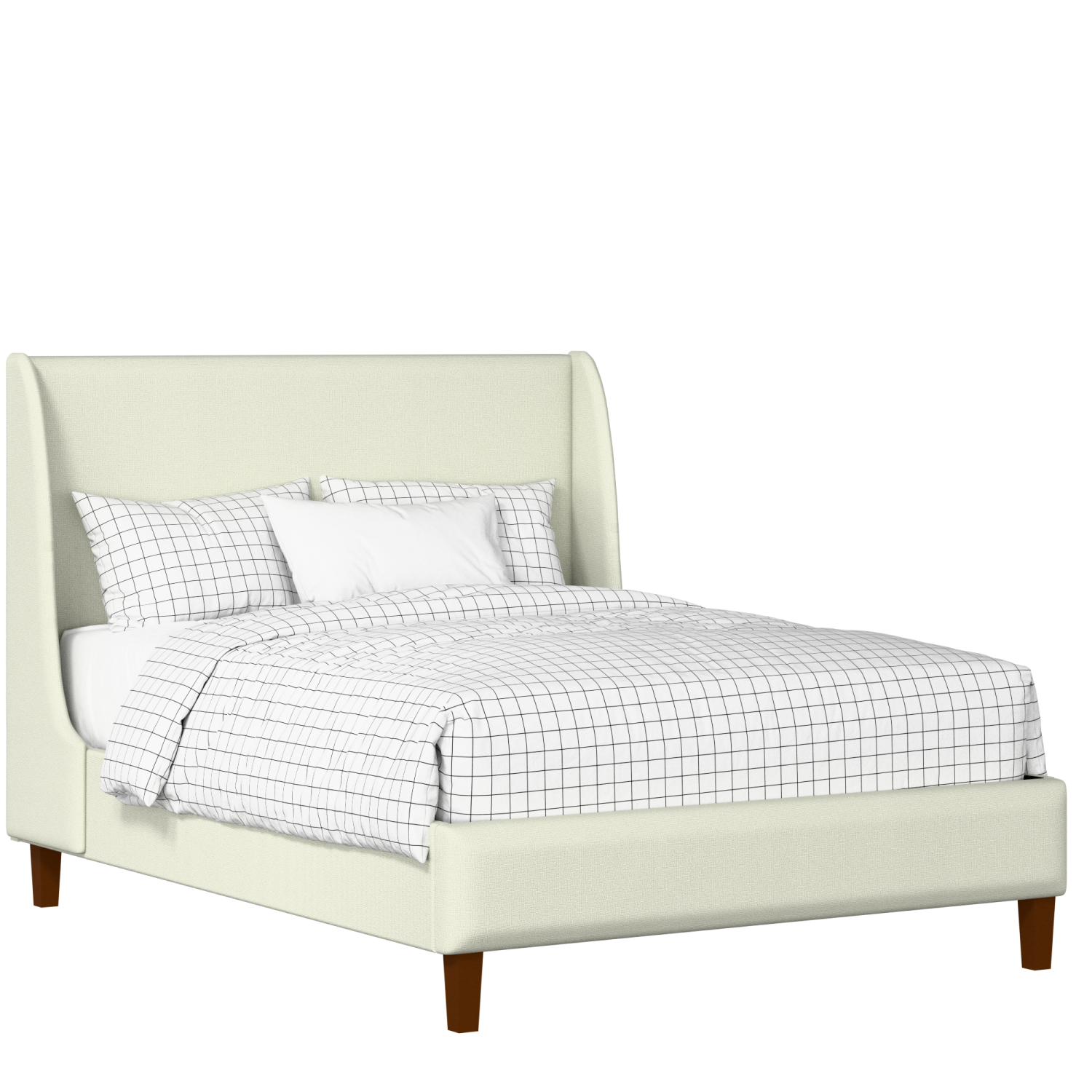Holywell upholstered bed in mineral fabric