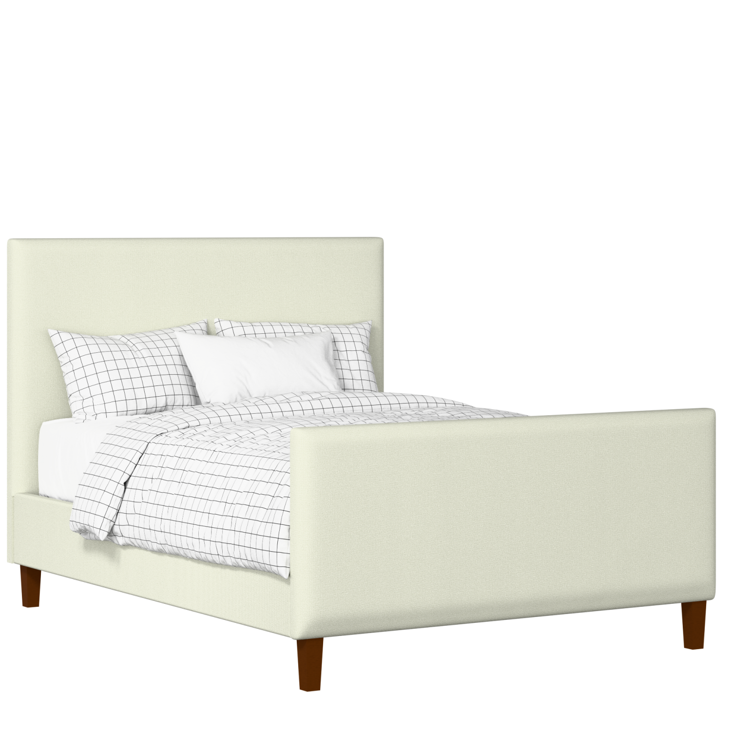 Porto upholstered bed in mineral fabric