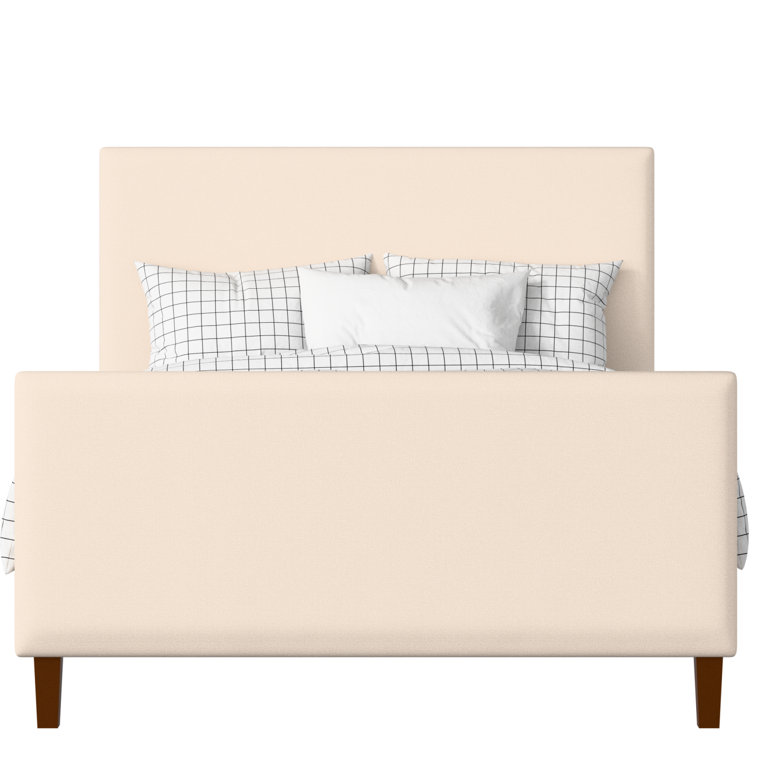 Porto upholstered bed in Silver fabric