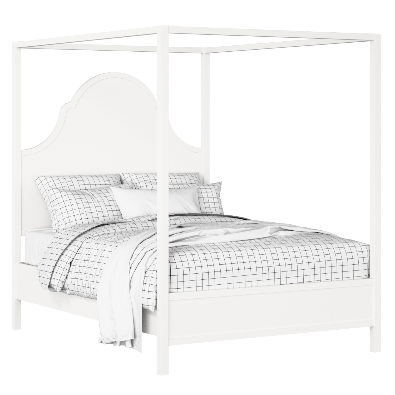 Joyce letto in legno bianco con materasso