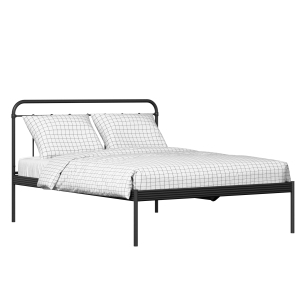 Hampton ijzeren bed in zwart met matras - Thumbnail