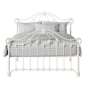 Alva iron/metal bed in ivory - Thumbnail