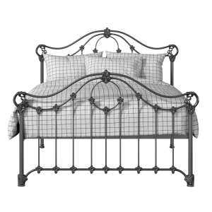 Alva iron/metal bed in pewter - Thumbnail
