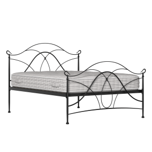 Ardo metallbett in schwarz mit Juno matratze - Thumbnail