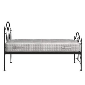 Ardo metallbett in schwarz mit Juno matratze - Thumbnail