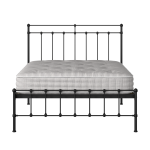 Ashley iron/metal bed in black with Juno mattress - Thumbnail