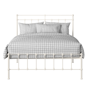 Ashley iron/metal bed in ivory - Thumbnail