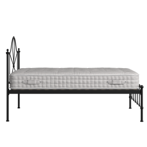 Athena cama de metal en negro con colchón - Thumbnail