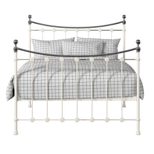 Carrick Chromo iron/metal bed in ivory - Thumbnail