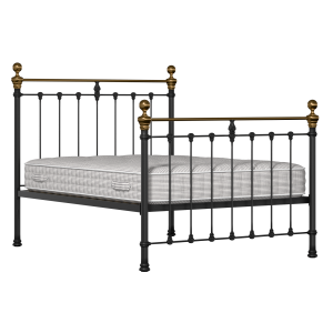 Hamilton iron/metal bed in black with Juno mattress - Thumbnail