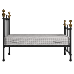 Hamilton iron/metal bed in black with Juno mattress - Thumbnail