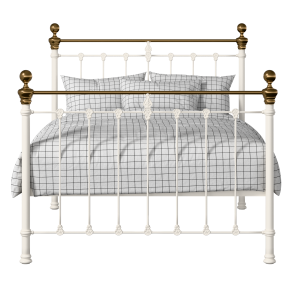 Hamilton iron/metal bed in ivory - Thumbnail