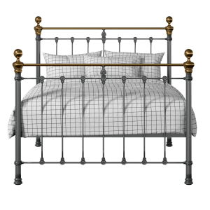 Hamilton iron/metal bed in pewter - Thumbnail