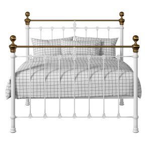 Hamilton iron/metal bed in white - Thumbnail