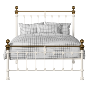 Hamilton Low Footend iron/metal bed in ivory - Thumbnail