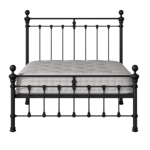 Hamilton Solo Low Footend iron/metal bed in black with Juno mattress - Thumbnail