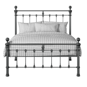 Hamilton Solo Low Footend iron/metal bed in pewter - Thumbnail