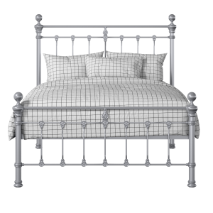Hamilton Solo Low Footend iron/metal bed in silver - Thumbnail
