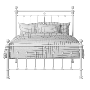 Hamilton Solo Low Footend iron/metal bed in white - Thumbnail