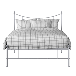 Isabelle iron/metal bed in silver - Thumbnail