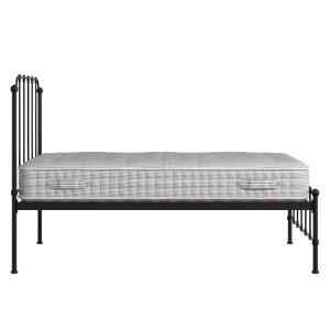 Julia iron/metal bed in black with Juno mattress - Thumbnail