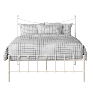 Olivia iron/metal bed in ivory - Thumbnail