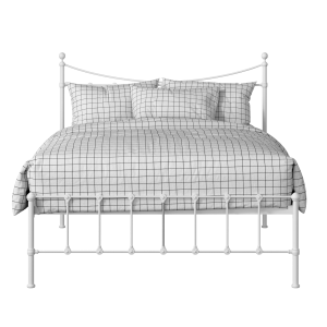 Olivia iron/metal bed in white - Thumbnail