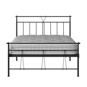 Pellini letto in ferro nero con materasso - Thumbnail