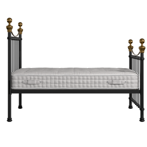 Selkirk lit en métal noir avec matelas - Thumbnail