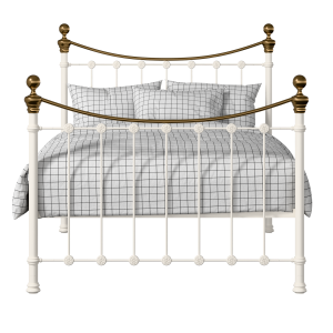 Selkirk lit en métal ivoire - Thumbnail