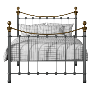 Selkirk iron/metal bed in pewter - Thumbnail