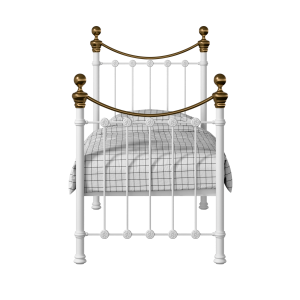 Selkirk lit simple en métal blanc - Thumbnail