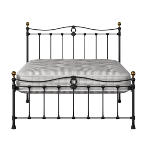 Tulsk Low Footend iron/metal bed in black with Juno mattress - Thumbnail