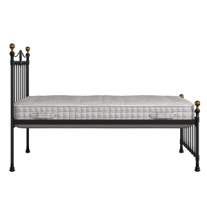 Tulsk Low Footend iron/metal bed in black with Juno mattress - Thumbnail