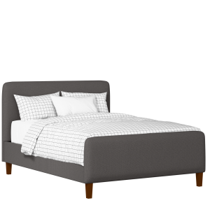 Broughton upholstered bed in iron fabric - Thumbnail