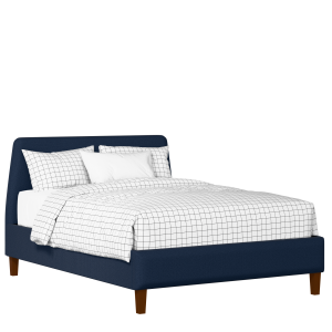 Hanwell Slim upholstered bed in oxford blue fabric - Thumbnail