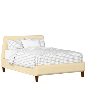 Hanwell Slim upholstered bed in oatmeal fabric - Thumbnail