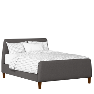 Hanwell upholstered bed in iron fabric - Thumbnail