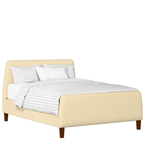 Hanwell upholstered bed in oatmeal fabric - Thumbnail