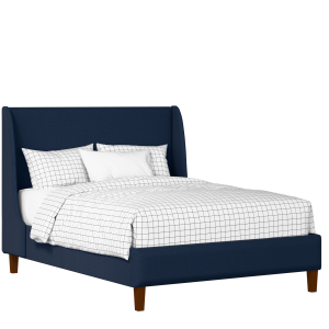 Holywell upholstered bed in oxford blue fabric - Thumbnail