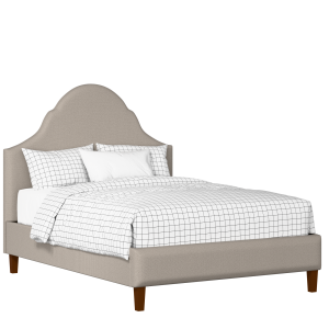Irvine upholstered bed in storm grey fabric - Thumbnail